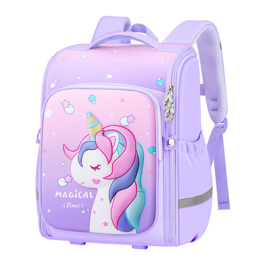 PALAY School Backpack for Girls Cartoon Unicorn School Backpack for Girls Double Layer Waterproof Primary Students Backpack Burden-relief School Backpack for Girls 6-8 Years Old Birthday Gift PALAY School Backpack for Girls Cartoon Unicorn School Backpack for Girls Double Layer Waterproof Primary Students Backpack Burden-relief School Backpack for Girls 6-8 Years Old Birthday Gift